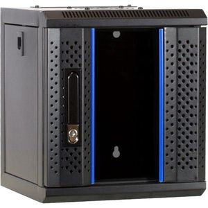 DSIT 10 inch 6U serverkast met glazen deur 312x310x352mm (BxDxH) - serverbehuizing - serverrack