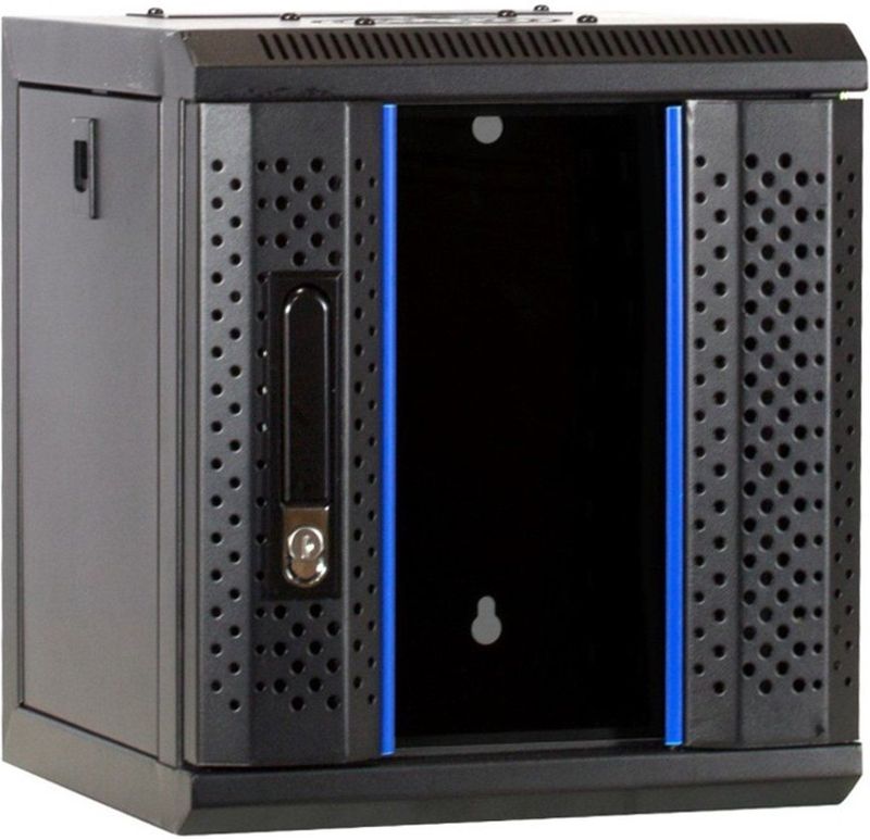DSIT 10 inch 6U serverkast met glazen deur 312x310x352mm (BxDxH) - serverbehuizing - serverrack