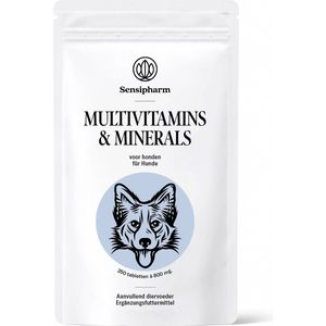Sensipharm Multivitaminen en Mineralen Supplement voor Honden - 250 Tabletten Voordeelverpakking