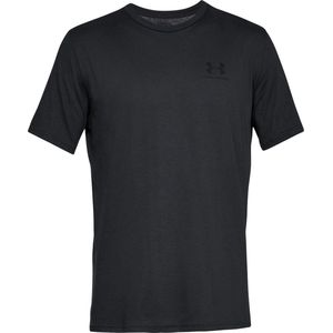 Under Armour UA M SPORTSTYLE LC Short Sleeve Heren Sportshirt - Zwart - Maat L