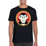 Halloween Halloween vampieren Dracula t-shirt zwart heren - Halloween kostuum XL