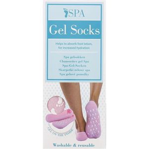 Spa gel socks - Gel Sokken | Enkelsok | Binnenzijde Gel | Buitenkant Stof  - 1 Paar