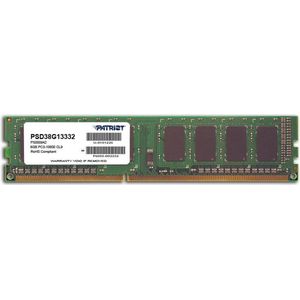 Patriot - PSD38G13332 - Werkgeheugen - 8GB - DDR3-RAM - 1333MHz - CL11