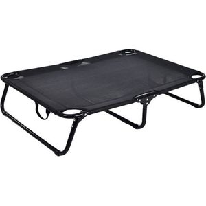 Topmast Hondenstretcher Outdoor - 107 x 61 cm - Zwart - Honden Ligbed - Stretcher - Hondenbed op Pootjes - Hondenstretchers