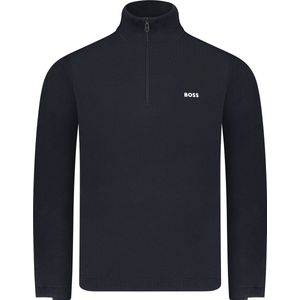 Boss Trui Blauw Regular Fit - Maat S - Mannen - Herfst/Winter Collectie - Katoen