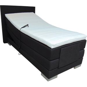 Slaaploods.nl Cool - Elektrische Boxspring inclusief matras - 80x200 cm - Zwart