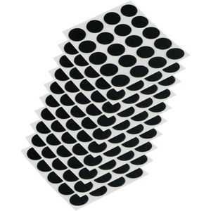 Afdekplaatjes zelfklevend D. 13 mm Zwart 200 stuks