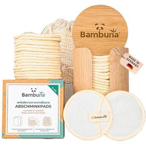 Wasbare Make-Up Pads met Bamboe Box en Waszak - 18 Stuks Herbruikbare Katoenen Wipes voor Optimaal Make-Up Verwijderen