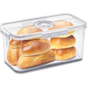 TheLau ® Brotopslag Container Met Tijdregistratie Voor Versheid Van Brood En Gebak In De Keuken