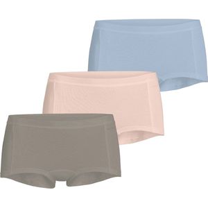 Björn Borg - Minishort - Boxershort - Ondergoed - Dames - Blauw/Beige - Underwear - 3-Pack -M