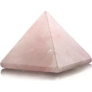 Ruben Robijn Roze kwarts piramide 30 mm edelsteen