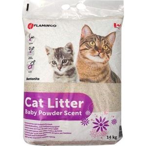 Flamingo Kattenbakvulling Babypoeder 15Kg