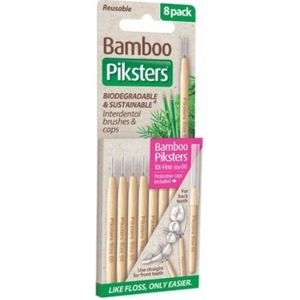Piksters Bamboe Rechte Ragers - Maat 00 XX - Fijn Roze - 8 stuks