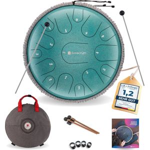 Tongue Drum 14 inch - 15 noten - C-groot - Geschikt voor meditatie, yoga en creatief spel
