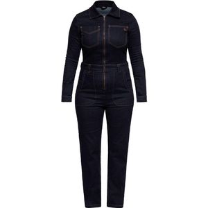 Queen Kerosin Damen Workwear Overal QKI38001 Dark Blue Wash-L