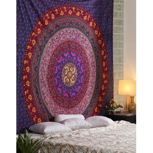 Bohemian Mandala Wandkleed en Sprei voor Stijlvolle Woondecoratie
