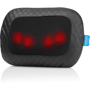 Draadloos Gel-Massagekussen met Opwarmfunctie en Roterende Massagekoppen voor Nek, Schouder, Rug en Benen