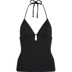 Hunkemöller Dames Badmode Shaping tankini Holbox - Zwart - maat S