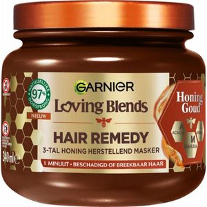 3x Garnier Loving Blends Honing Goud Haarmasker 340 ml