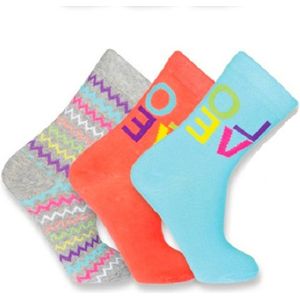 Kinderen sokken liefde - met Elastan - prijs per 3 assortie