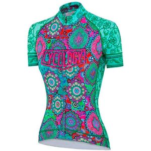 Cycology Naisha Korte Mouw Wielertrui Groen XS Vrouw