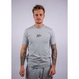 Malelions - Striped Signature T-shirt - Ocean Grey - T-shirt
