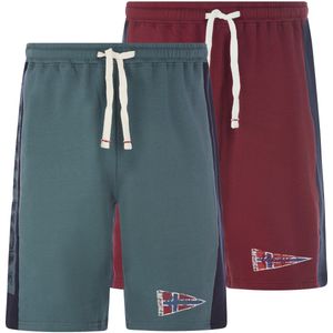 Jan Vanderstorm herren Joggingbroek, Set Van 2 - 52/54 - donkerrood