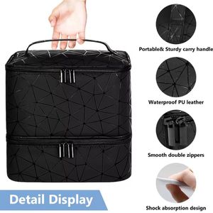 Nagelstyliste nagellak koffer organizer – nagelkoffer opberger tas voor uv lamp gelnagels - nail art opbergen