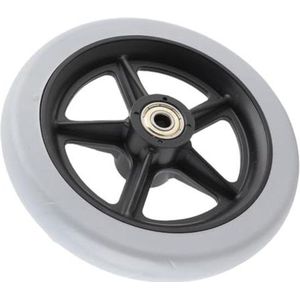 EGoods - Voorwielen voor rolstoelen met 6 inch antislip rubberen voorzwenkwielen, rolstoel rollator met lage profiel banden