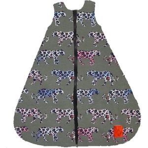 Slaapzak geschikt voor Pavlik, gipsbroek en spreidbroek 60 cm Panterfiguren grijs