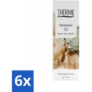 Therme - Hammam - Bodyolie Spray - Hydraterend - Verzorgend - 125ml - Voordeelverpakking - 6 stuks