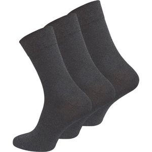 Naadloze sokken - Zwart - Maat 43/46 (3 paar) | Diabetes Sokken | Sokken Tegen Oedeem Of Reuma | Kousen Tegen Voetproblemen