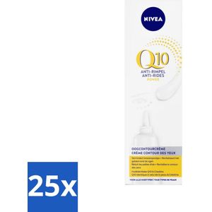 NIVEA - Oogcrème - Q10 POWER - Tegen donkere kringen & rimpels - Voor alle huidtypen - Met Q10 & Creatine - 15 ml - Bulkverpakking - 25 stuks