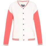 DreiMaster - Vintage - Tussenjas - Zalm Roze/Wit - College Jacket