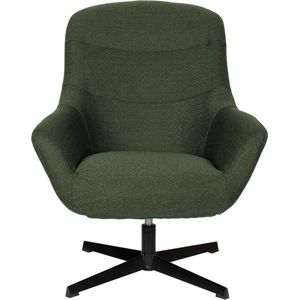 Fauteuil Stof Groen - Zitdiepte48cm - 85x73x94,5cm - Giga Meubel