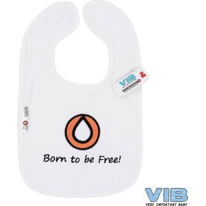 VIB® - Slabbetje Luxe velours - Born to be Free - Babykleertjes - Baby cadeau