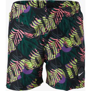 Nike Junior Swimshort Jungle Flow (Maat M/140) Jongens Zwembroek, Zwart/Groen