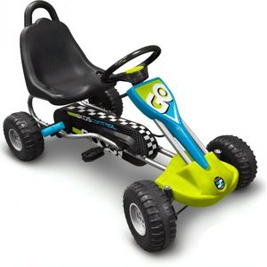 Stamp Skelter Go Kart Skids Control 89 Cm Blauw/Groen