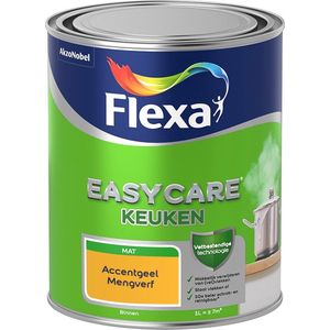 Flexa Easycare Muurverf - Keuken - Mat - Mengkleur - Accentgeel - 1 liter