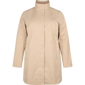 ZIZZI CASHELBY, L/S, COAT Dames Jas - Sand - Maat S (42-44)