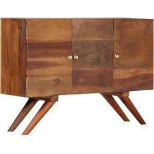 The Living Store Dressoir - Bruin - 110 x 30 x 75 cm - Massief gerecycled hout
