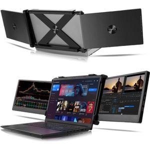 116-Inch FHD 1080P HDR IPS Gaming Monitor voor Laptops - Videobewerking en Gaming - Draagbare 3x Monitor voor 12-17'' Laptop, PC, Telefoon, PS5, Switch - Plug & Play