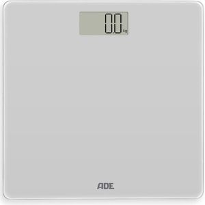 Digitale Personenweegschaal met Nauwkeurige Sensoren - Tot 180 kg en 100 g Schaalverdeling - Grijze Glazen Weegschaal voor Badkamer