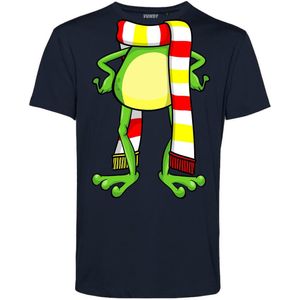 T-shirt kind Oeteldonk Sjaal Kikker | Carnavalskleding kind | Carnaval Kostuum | Foute Party | Navy | maat 80