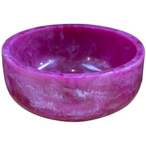 Schaal Loftli Pink Polyresin | L 21 cm | W 21 cm | H 9 cm | Polyresin