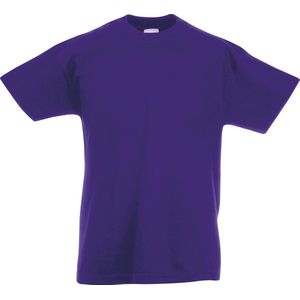 Fruit of the Loom T-shirt Kinderen maat 104 (3-4) 100% Katoen 5 stuks (Paars)