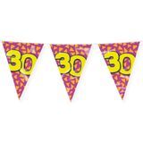 Paperdreams Slinger - Verjaardag 30 jaar thema Vlaggetjes - feestversiering - 10m - dubbelzijdig