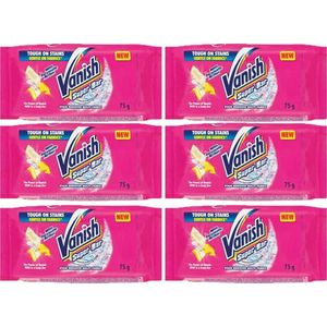 Vanish - Super Bar - Super Zeep - Vlekverwijderaar - 6 x 75 G - Voordeelverpakking