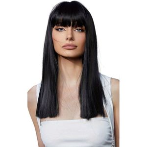 Xerolax Hair Wig - Pruiken Dames - Cosplay Pruik - Lang Haar - Zwart - 60cm