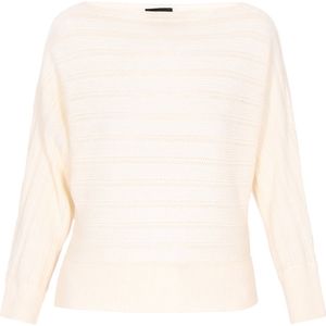 DreiMaster - Gebreide Trui - Relaxed-fit - Boothals - 7/8 Vleermuismouwen